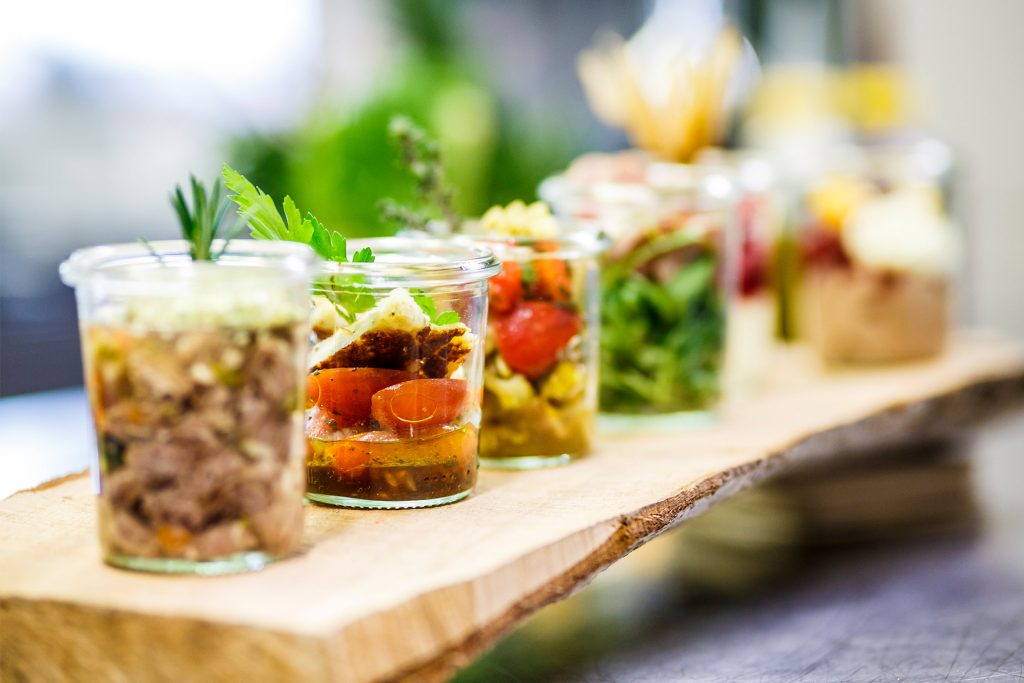Il Plonner Dorf-Gasthof Wessling Antipasta Gläser